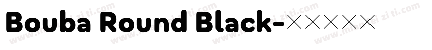 Bouba Round Black字体转换